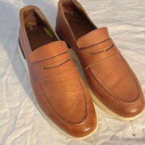Elegant Tan Leather Loafers for Men
